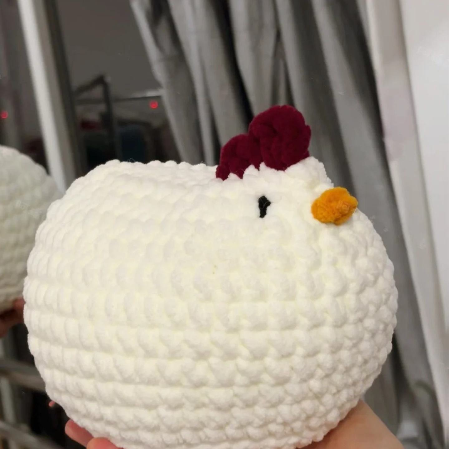 小胖鸡超大玩偶抱枕手工钩织创意靠垫毛线钩织送小朋友DIY材料包,淘宝优惠券,粉丝福利购,淘宝优惠卷