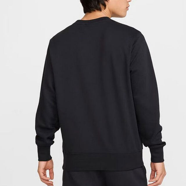 NIKE Men's Black Outdoor Sports Fitness Knitted Pullover Sweatshirt FN3889-010