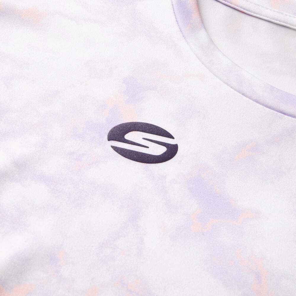 SKECHERS斯凯奇女童针织短袖T恤衫T恤P224G098-03YU - 图2