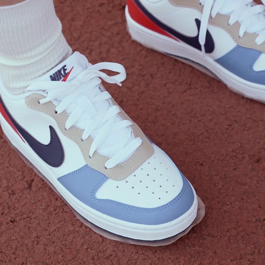NIKE耐克童COURT BOROUGH LOW RECRAFT运动休闲鞋DV5456-124 - 图1