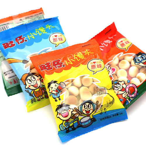 旺仔原味小馒头旺旺20袋小包装休闲膨化食品饼干大包儿童零食小吃 - 图1
