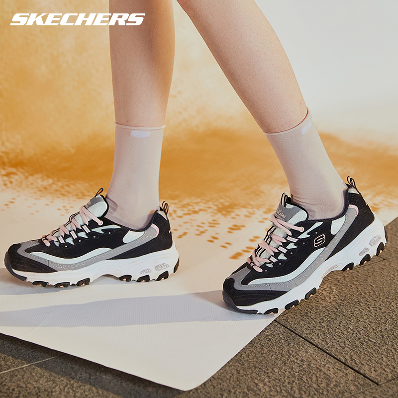 Skechers斯凯奇奶茶熊黑糖牛乳老爹鞋女鞋增高熊猫鞋运动休闲鞋子 - 图2