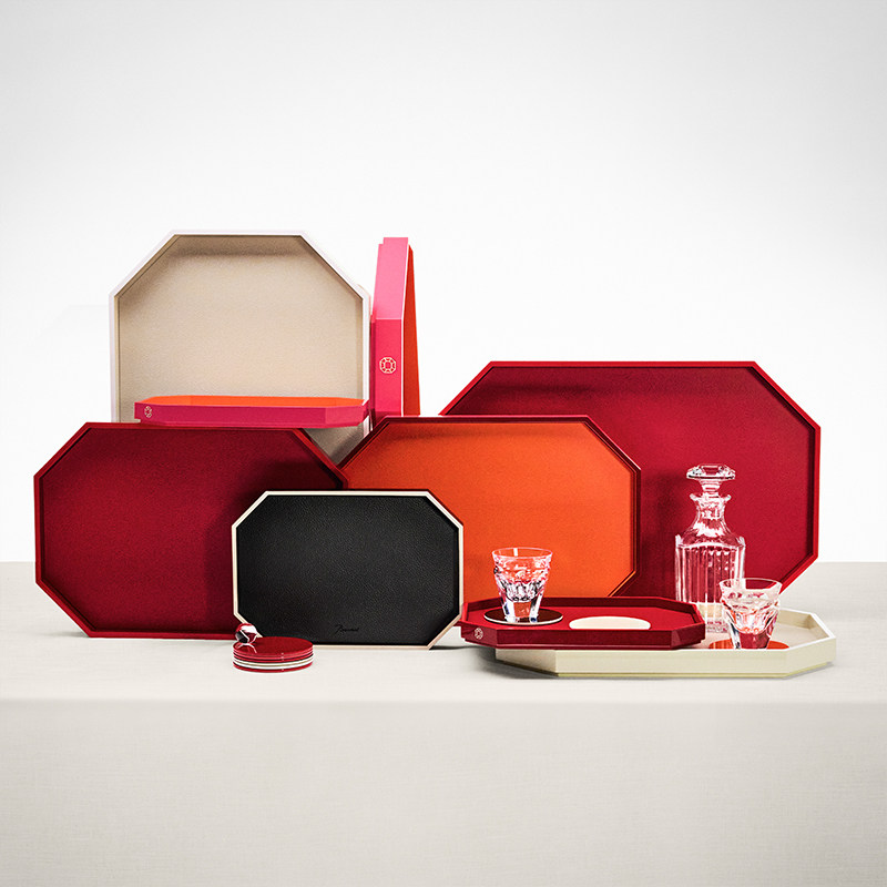 [新年新品]Baccarat巴卡拉 八角形系列 飞马托盘 杯垫 红色礼盒,淘宝优惠券,粉丝福利购,淘宝优惠卷