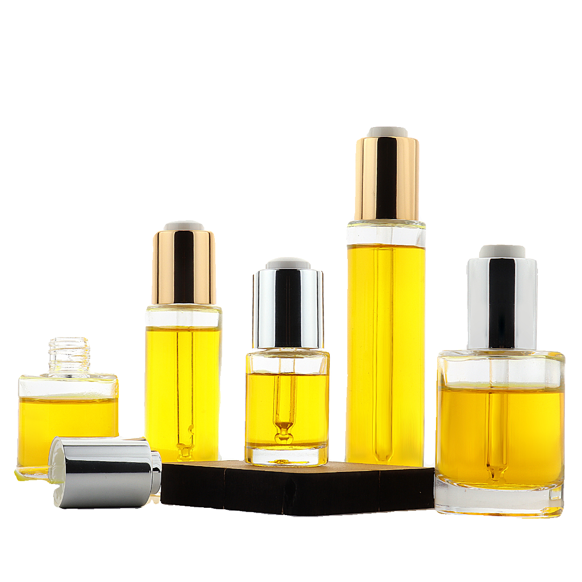 HOPECK包铝金银矮胖凹凸按压滴管盖模制玻璃瓶18牙15-50ml精油瓶,淘宝优惠券,粉丝福利购,淘宝优惠卷