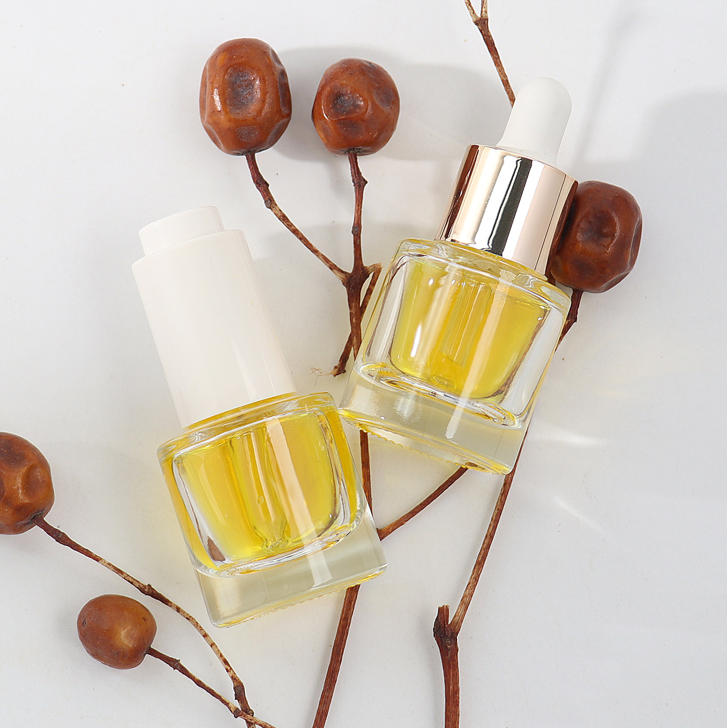 HOPECK全塑金银胶帽滴管透明模制玻璃瓶精华13牙5ml粉底液精油瓶,淘宝优惠券,粉丝福利购,淘宝优惠卷