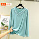 Modal long-sleeved spring and summer women's casual all-match T-shirt