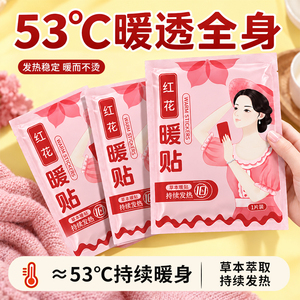 工厂直销红花自发热暖贴10贴