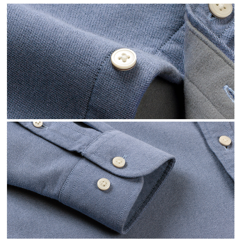 【纯棉加绒】杉杉男士秋冬季新款长袖磨毛衬衫通勤衬衣休闲外套 - 图3