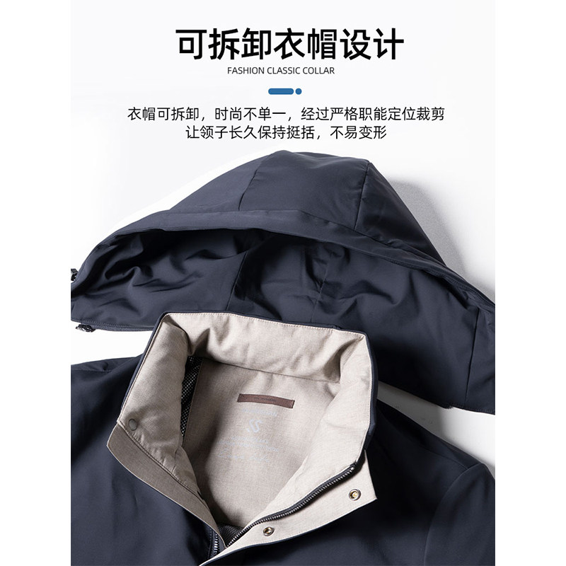 SHANSHAN杉杉加厚男士羽绒服冬季2025新款鹅绒商务休闲外套男夹克