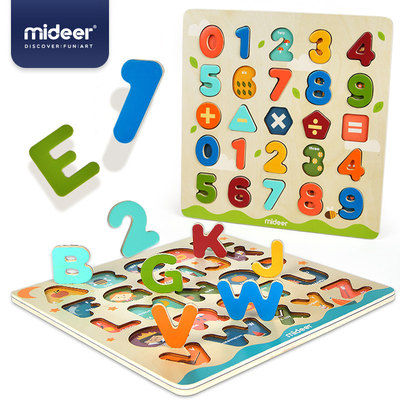mideer弥鹿早教数字拼图字母板拼板 mideer弥鹿拼图/拼板