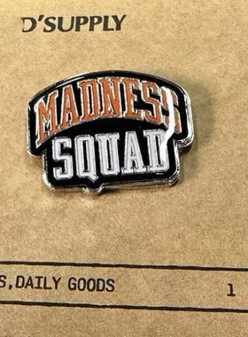 工装飞行员 MADNESS 25SS 余文乐同款广州限定金属别针胸针LOGO