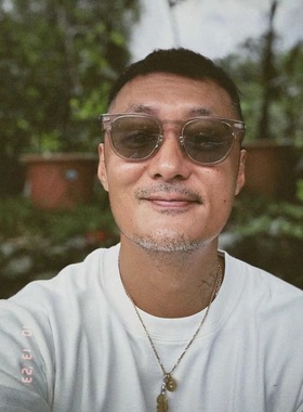 工装飞行员 余文乐同 LARRY SMITH 925纯银鹰头饼风切羽鱼钩项链