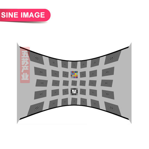 SFRplus预畸变120-150°FoV汽车鱼眼测试char图广角测试卡可定制 - 图0