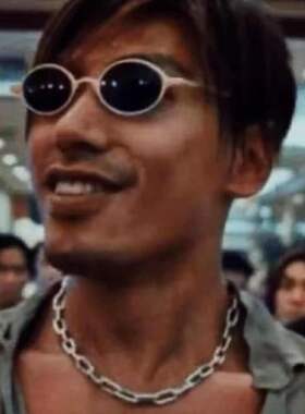 乌鸦哥张耀扬炫酷椭圆形小框太阳眼镜网红朋克风嘻哈个性复古墨镜