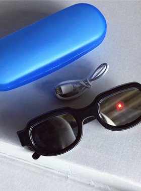 防紫外线方形朋克风男女红眼发光