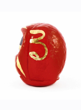 日本传统手作纸工达摩山必胜摆件