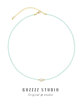 温柔度假风小众设计串珠贝壳项链