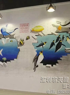 手绘定制壁画天雅艺术上门画简约