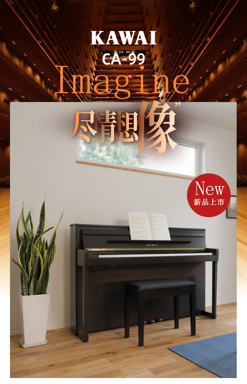 卡瓦依 KAWAI ES110/ES120/KDP120/CN29/CA28G/CA33钢琴电钢琴 - 图3