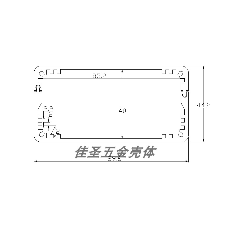 铝合金外壳机箱传感器功放箱壳diy仪表壳体机壳铝壳铝盒90x44,淘宝优惠券,粉丝福利购,淘宝优惠卷