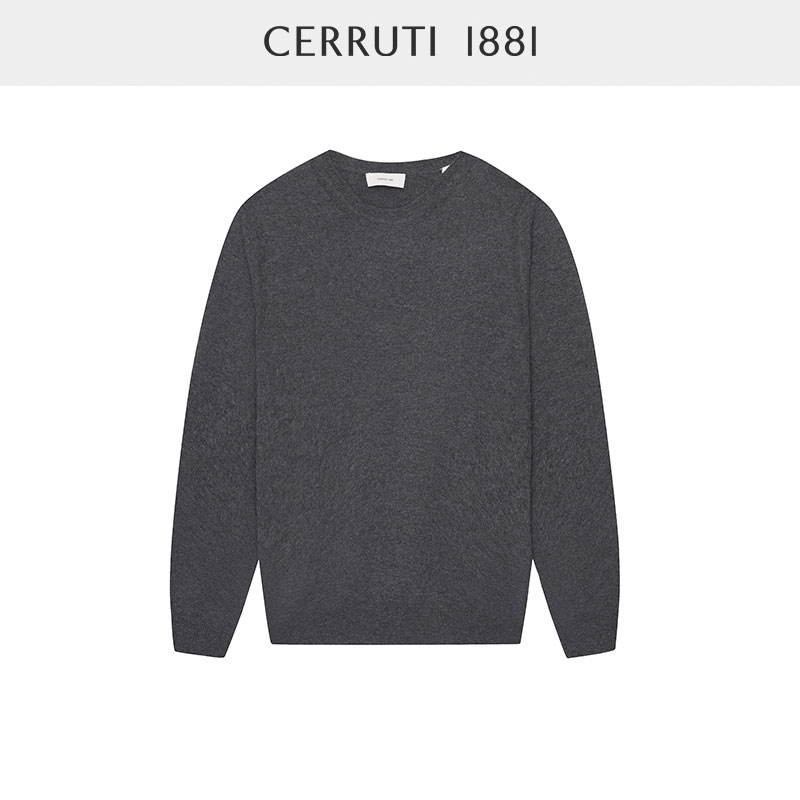 CERRUTI1881男装秋冬毛衣商务休闲纯羊绒针织衫C4467EI011