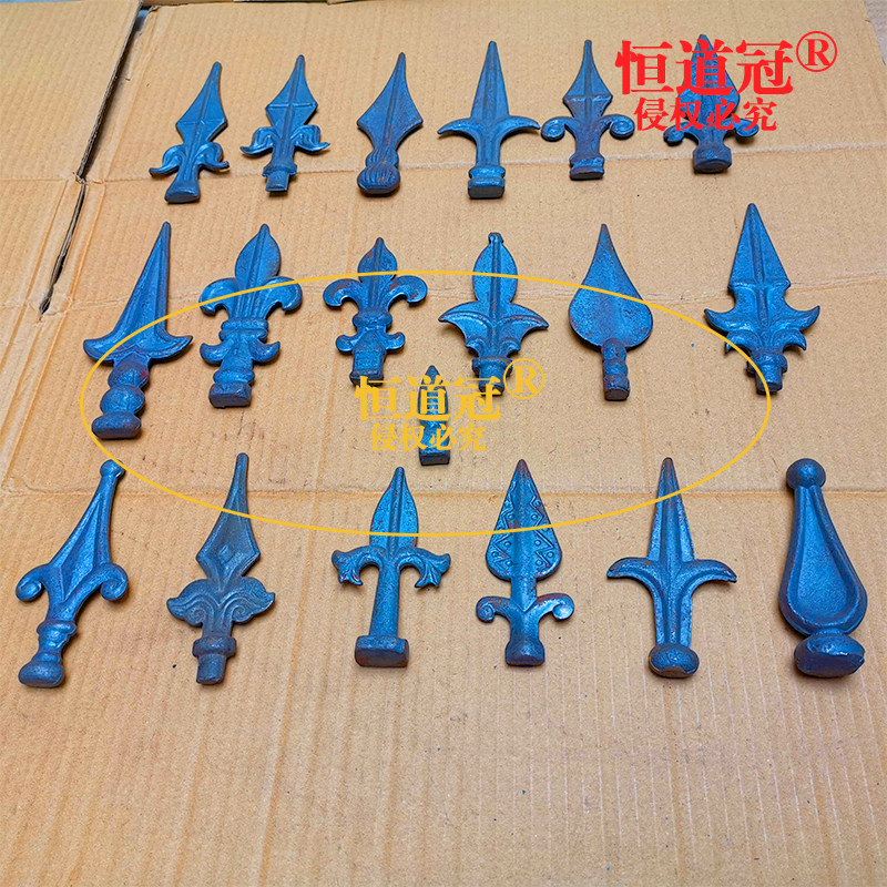 铁艺枪头护栏配件枪尖矛头大门矛尖围栏锻打栏杆熟铁焊接防爬箭头,淘宝优惠券,粉丝福利购,淘宝优惠卷