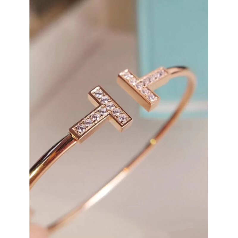 双t女开口纯银百搭款网红同款手镯 jefficarnny手镯