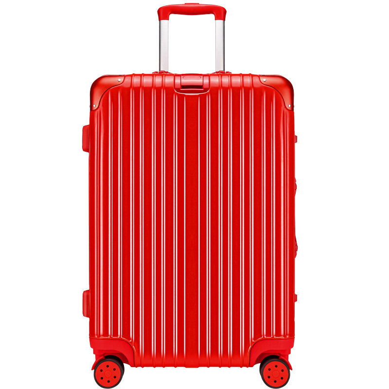 结婚女大红色拉杆箱新娘嫁妆皮箱子 旅途者旅行箱