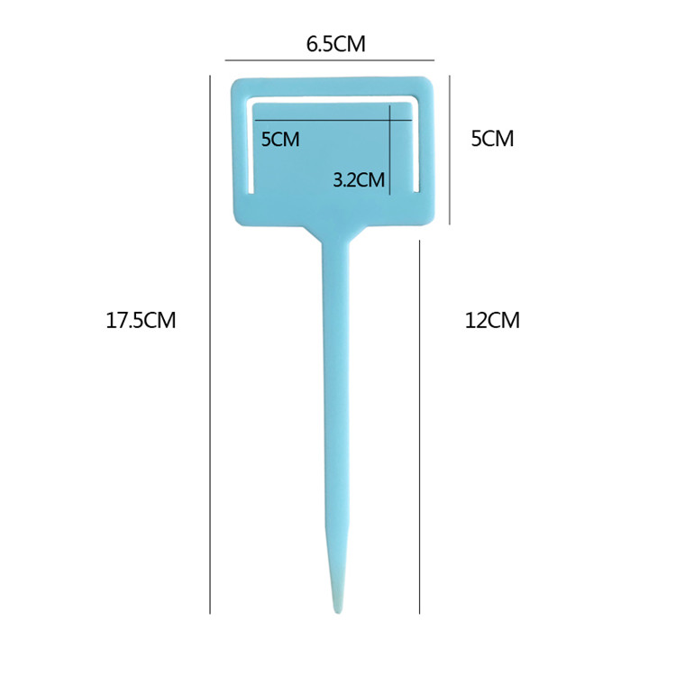 加厚园艺标签植物记号牌防水标记牌插卡式插地牌优质盆栽插杆 - 图1