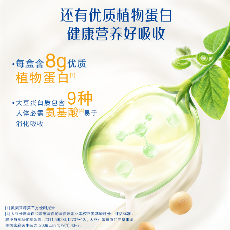 【能量小蓝盒】维他奶低糖钙思宝顺滑醇豆乳250ml*24盒整箱早餐奶