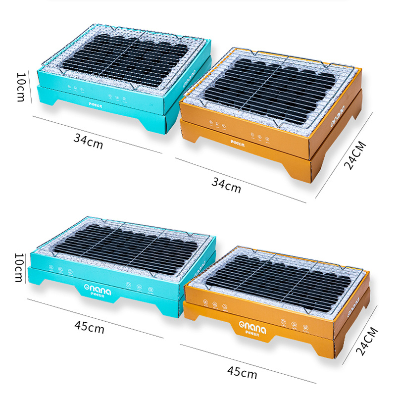 Disposable barbecue outdoor picnic smokeless barbecue grill