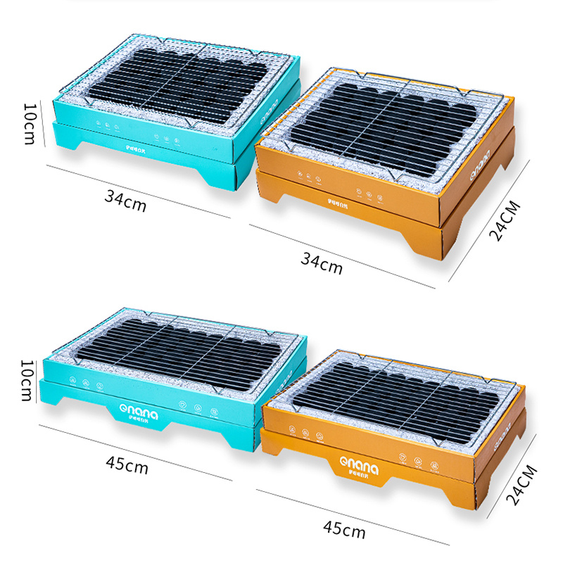 一次性烧烤炉户外野餐无烟家用碳烤炉露营烧烤架木炭烤肉炉室内 - 图2