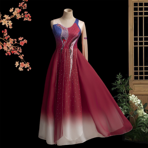 忆红妆舞蹈服女子艺考剧目服装古典舞独舞演古典舞演出服独舞服装 - 图3