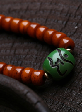 老牛骨108颗佛珠手串文玩项链