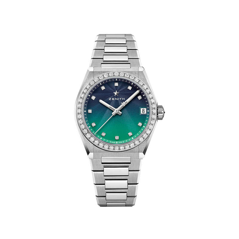 ZENITH真力时DEFY系列MIDNIGHT腕表渐变钻石瑞士机械手表官方36MM - 图2