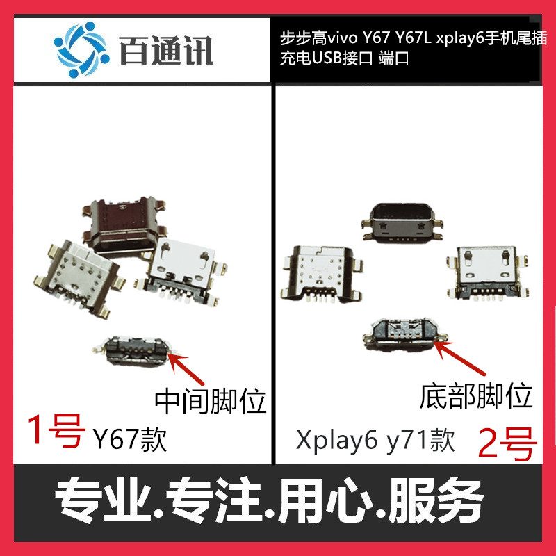 适用于步步高vivo Y67L xplay6 Y85 Y93 y5s手机尾插充电USB接口-图0