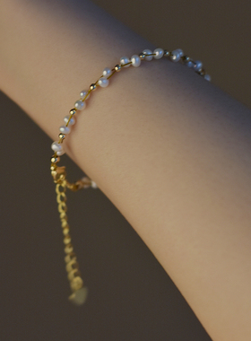 花式闺蜜金币手链礼物女珍珠法式