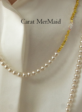 小米珠珍珠项链女长款叠戴高级