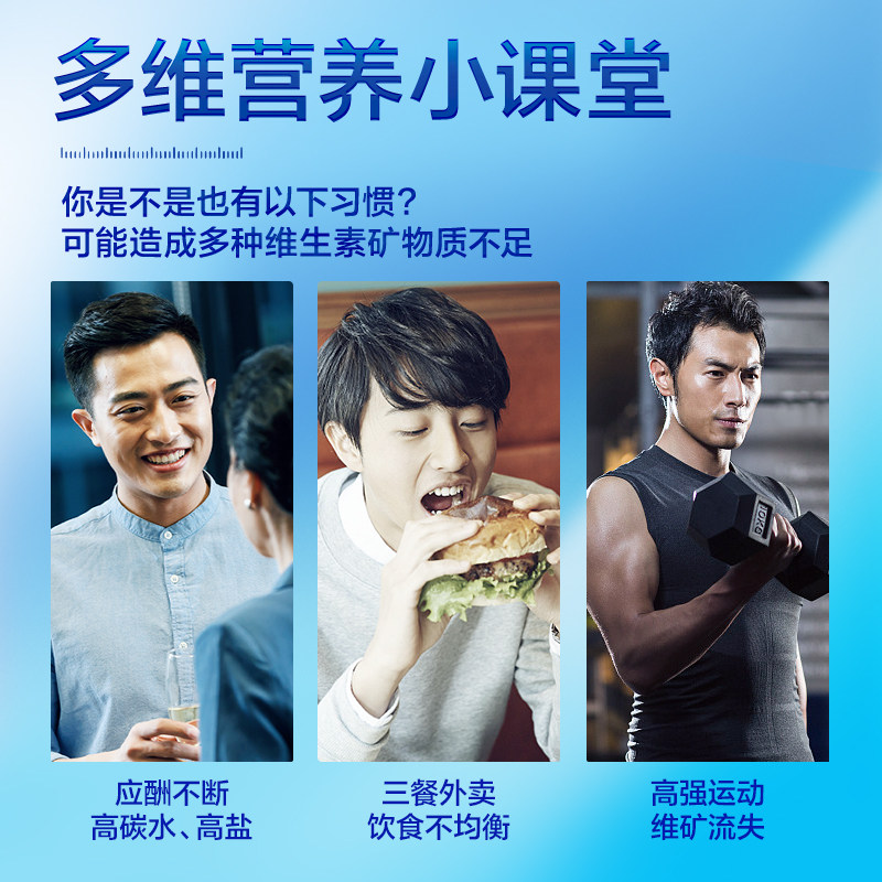 汤臣倍健多种复合维生素b族矿物质片男士型均衡补充多种营养素ab,淘宝优惠券,粉丝福利购,淘宝优惠卷