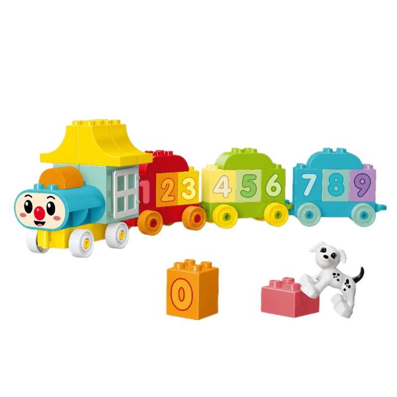 大颗粒拼装积木玩具益智儿童立体拼图汽车火车头拖车礼物动脑3男6,淘宝优惠券,粉丝福利购,淘宝优惠卷