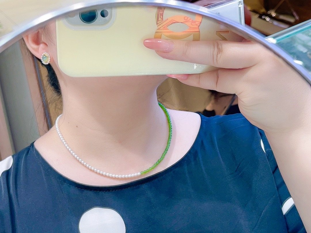 天然和田玉碧玉老料猫眼耳钉镶珍珠18k金镶嵌耳钉,淘宝优惠券,粉丝福利购,淘宝优惠卷