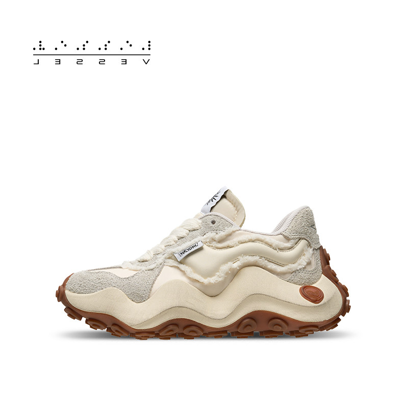 XVESSEL X HEYDAY李昀锐同款联名波浪厚底老爹鞋德训鞋男女同款,淘宝优惠券,粉丝福利购,淘宝优惠卷