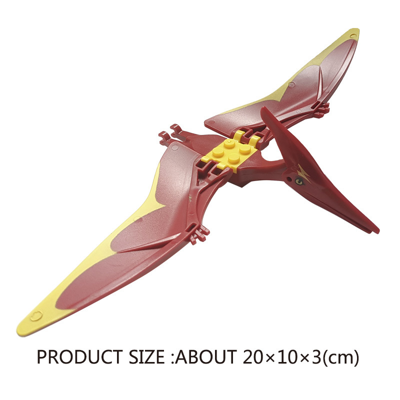 侏罗纪恐龙霸王龙迅猛龙翼龙暴龙模型兼容乐高拼装益智积木男玩具