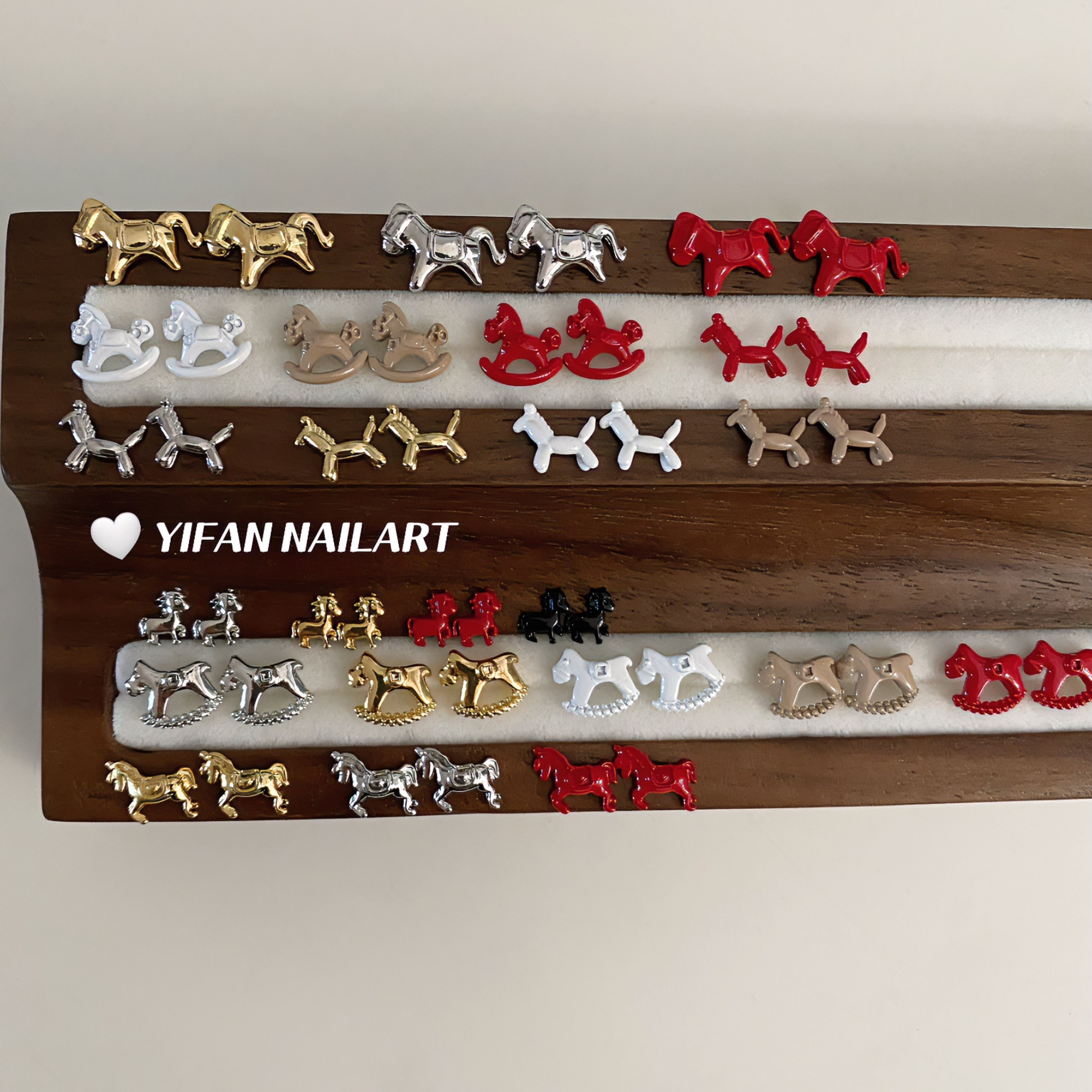 YIFANNAIL【马年限定】新年可爱小木马美甲迷你气球马美甲饰品E25,淘宝优惠券,粉丝福利购,淘宝优惠卷