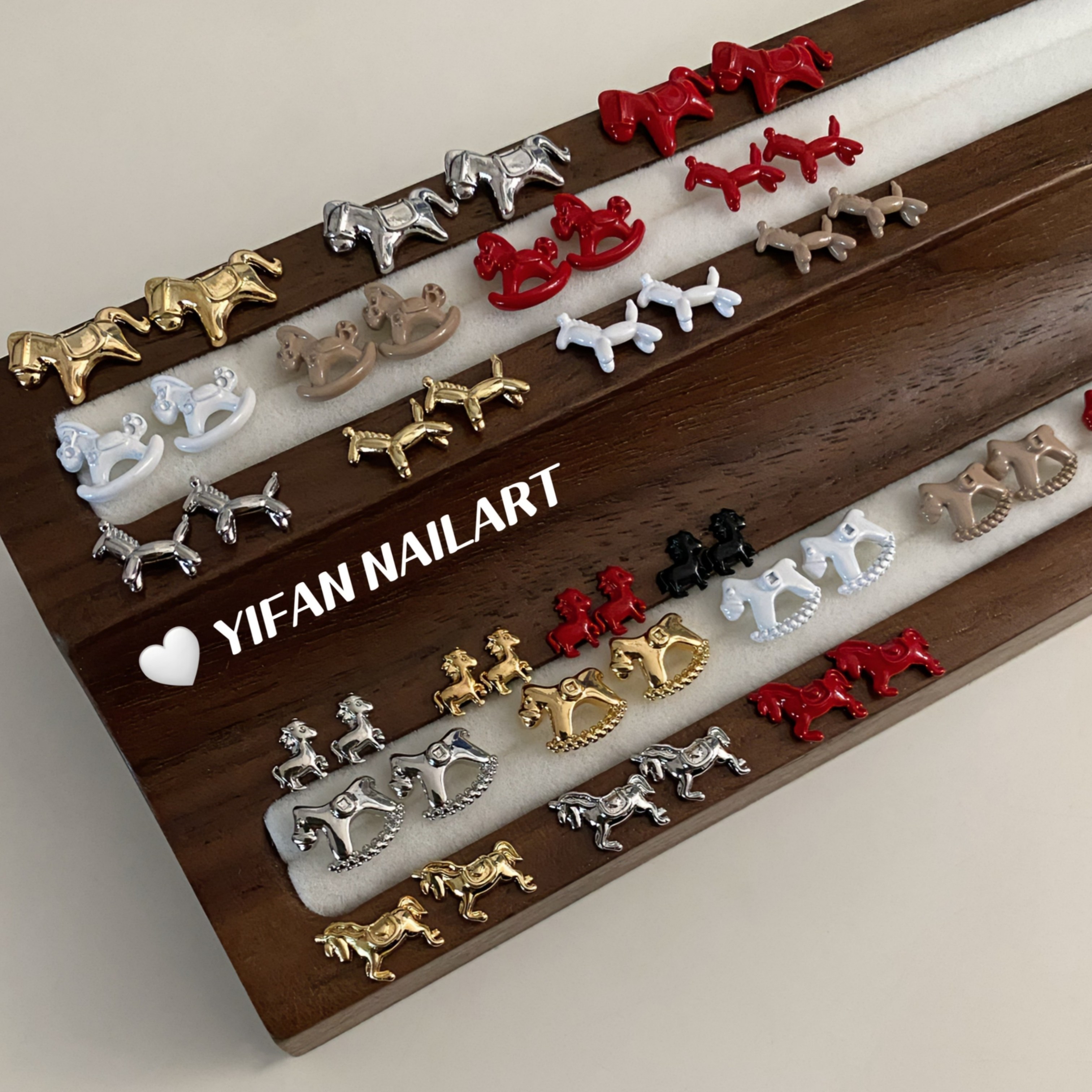 YIFANNAIL【马年限定】新年可爱小木马美甲迷你气球马美甲饰品E25,淘宝优惠券,粉丝福利购,淘宝优惠卷