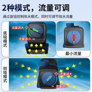 森森耀蓝鱼缸循环泵变频水泵静音潜水泵水族箱抽水泵鱼池过滤泵
