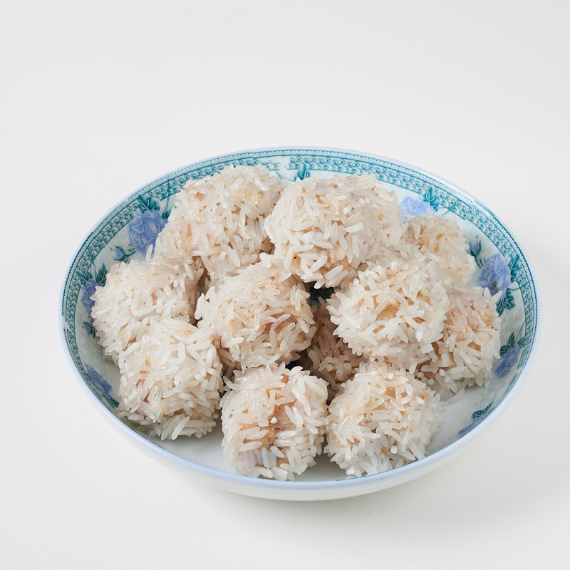 莲藕珍珠蒸菜糯米猪肉丸子酒店饭店餐饮预制菜半成品美食私房食材