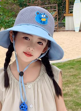 儿童遮阳防晒帽幼儿园出游小黄帽