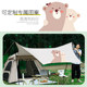 Outdoor fully automatic tent canopy integrated quick opening camping