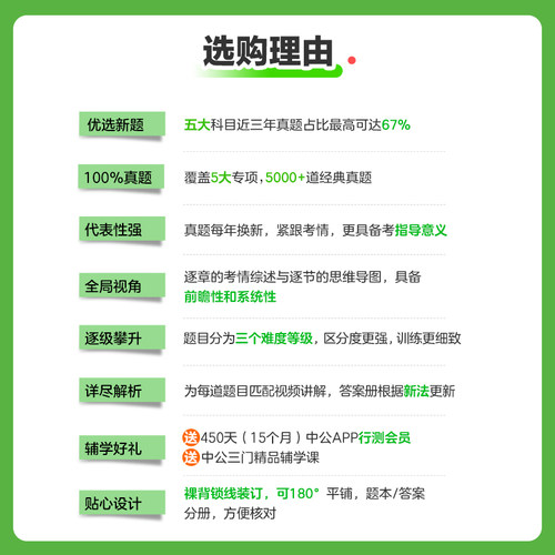 中公公考行测5000题2025国考省考国家公务员考试历年真题决战资料教材和申论必做专项题库刷题2024训练五千题常识言语分析判断推理 - 图2